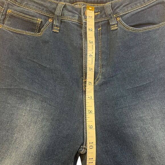 Fashion Nova Y2K-Style Flare Jeans Size 9 Dark Wash High Rise Denim - Picture 5 of 10